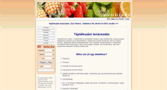 Desktop Screenshot of dietetikus.dietetika.hu