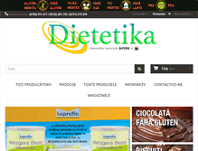Tablet Screenshot of dietetika.ro